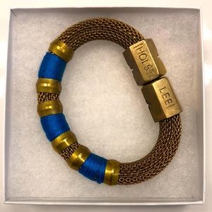 ✨ | Holst + Lee | Gold Bracelet with Bright Blue Accents